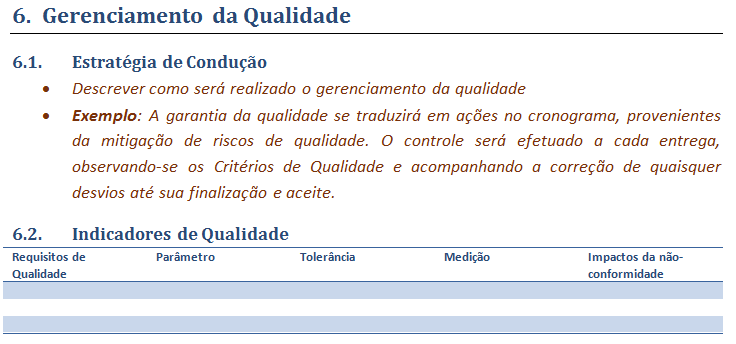 6. Gerenciamento da Qualidade